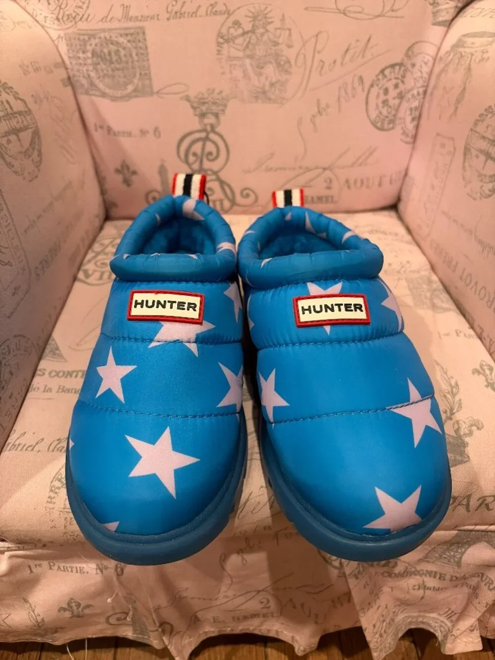 Hunter Blue Quilted Puffer Slip-On Shoe